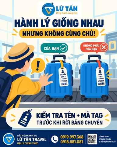 Lấy nhầm vali ở sân bay: cách xử lý và phòng tránh