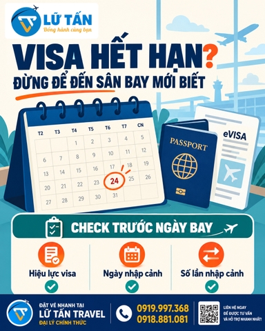 Visa hết hạn hoặc thiếu visa trước chuyến bay