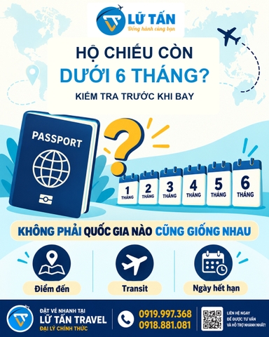 Hộ chiếu còn dưới 6 tháng có đi nước ngoài được?