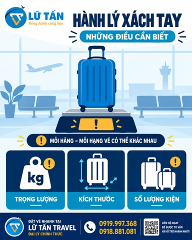 Hành lý xách tay quá cân tại gate: xử lý đúng cách