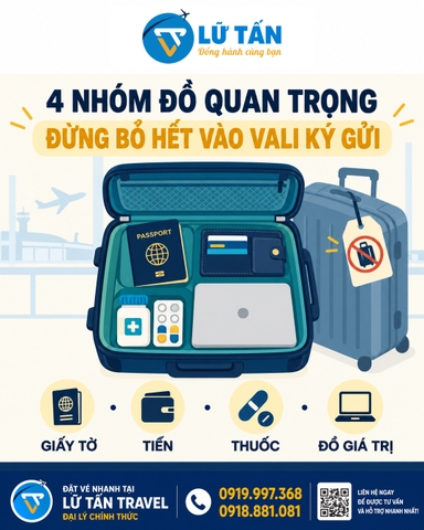 Những đồ không nên để trong hành lý ký gửi