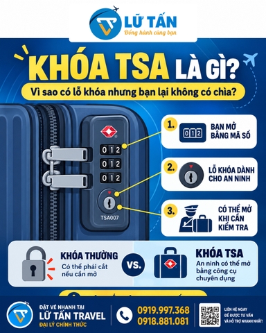 Khóa TSA là gì? Có bắt buộc khi bay quốc tế không?