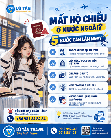 Mất hộ chiếu ở nước ngoài: 6 bước cần làm ngay