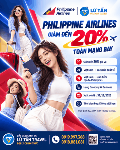 Philippine Airlines giảm đến 20% vé từ Việt Nam