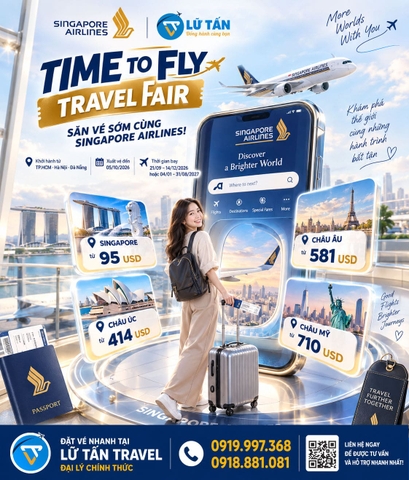 Singapore Airlines Travel Fair giá tốt 2026