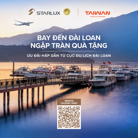 Đài Loan 2026: Quá cảnh nhận 600 TWD, Vé STARLUX chỉ từ 139 USD