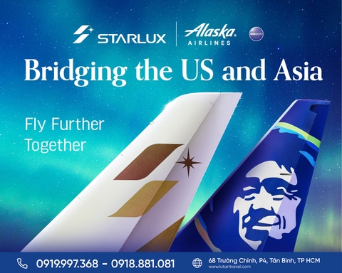 STARLUX 2025: Hợp tác Alaska Airlines, mở rộng 20 điểm đến Mỹ