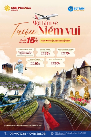 Sun PhuQuoc Airways Ưu Đãi Bay Đà Nẵng: Một Vé Triệu Niềm Vui