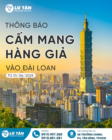 Cảnh Báo Du Lịch Đài Loan: Cấm Mang Hàng Giả Khi Nhập Cảnh Từ 01/06/2025