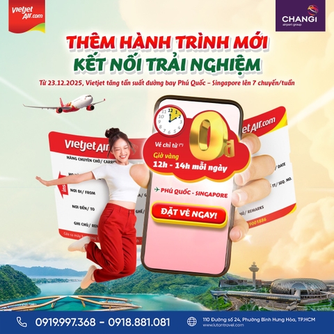 Vé Máy Bay Phú Quốc Singapore Vietjet 2026 Mới Nhất