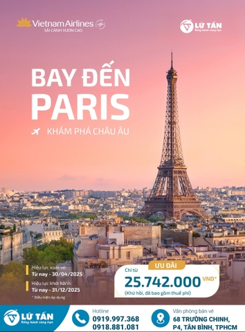 VNA_KHUYẾN MÃI BAY PARIS