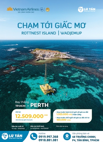 Ưu Đãi Vé Bay Úc – Khám Phá Rottnest Island Cùng Vietnam Airlines