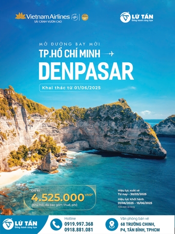 Vietnam Airlines Chính Thức Mở Đường Bay Thẳng TP.HCM - Bali