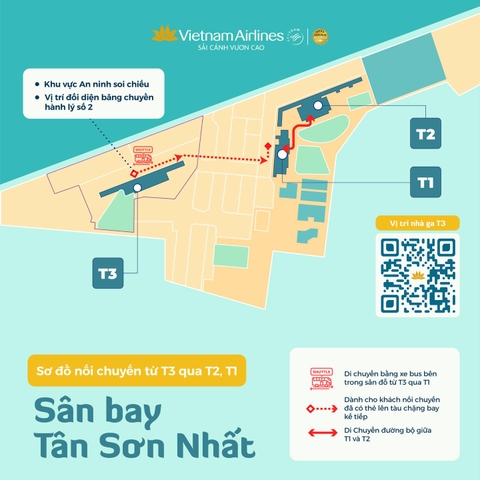 Vietnam Airlines khai thác Nhà ga T3 Tân Sơn Nhất 2025