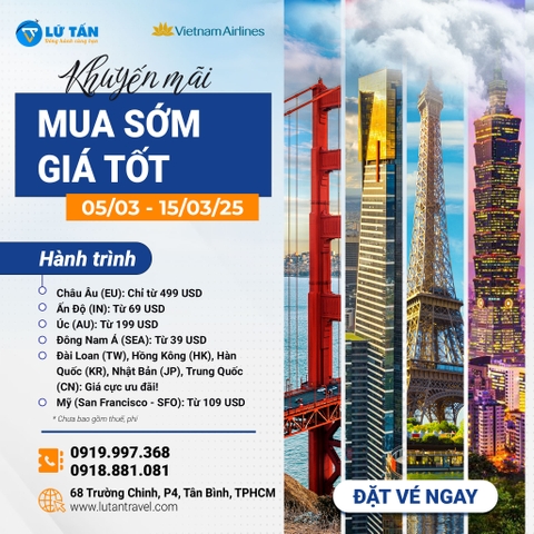 Vietnam Airlines - Chào Hè 2025: Ưu Đãi Vé Máy Bay Quốc Tế Siêu Hấp Dẫn!