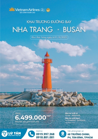 Vietnam Airlines Khai Trương Đường Bay Mới Nha Trang - Busan
