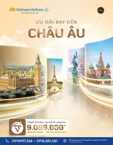 Vietnam Airlines 2026: Khám Phá Châu Âu Hoa Lệ Chỉ Từ 9.099.000 VNĐ