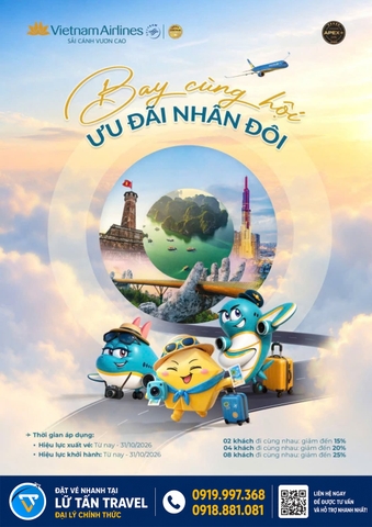 Vietnam Airlines ưu đãi vé nhóm mới nhất 2026