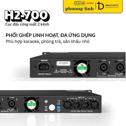 Đẩy Công Suất DBacoustic H2-700