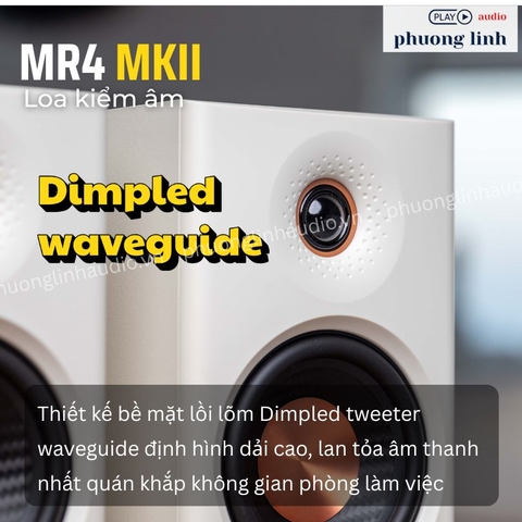 Loa Edifier MR4 MKII - dimpled waveguide
