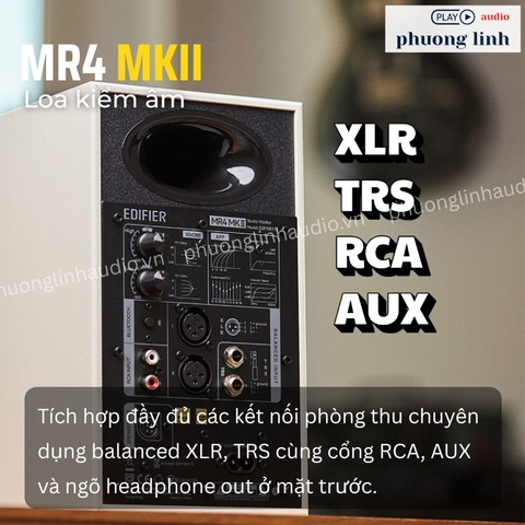 Loa Edifier MR4 MKII  cổng kết nối
