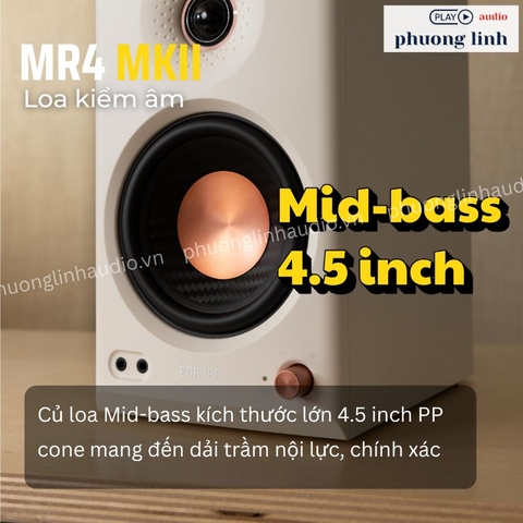 Loa Edifier MR4 MKII -driver mid-bass 4.5inch