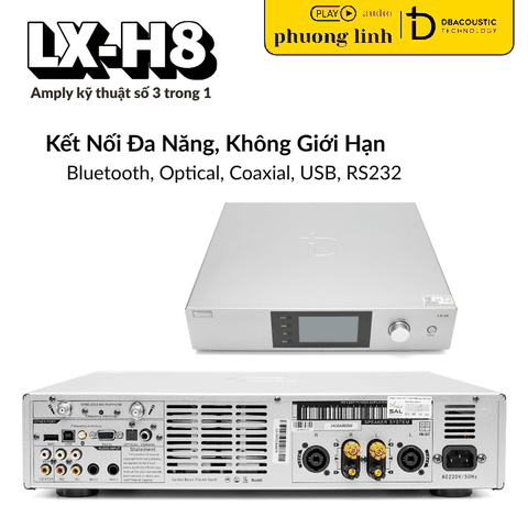 Amply LX-H8 kết nối Bluetooth đa dạng