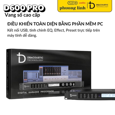 Hộp sản phẩm Vang Số DBacoustic D600 PRO