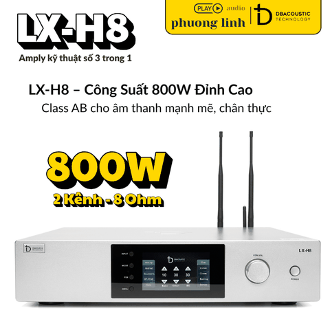 Amply DBacoustic LX-H8 công suất 800W mạnh mẽ