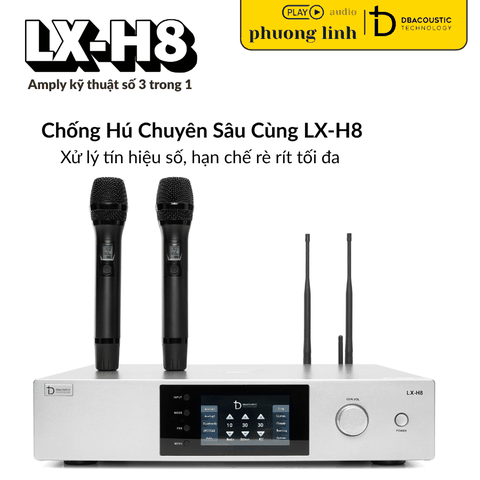 Amply LX-H8 chống hú micro thông minh