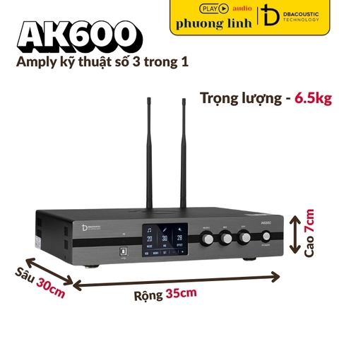 Amply DBacoustic AK600 dan karaoke gia dinh hai phong