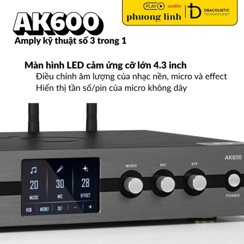 Amply DBacoustic AK600 dan karaoke gia dinh hai phong
