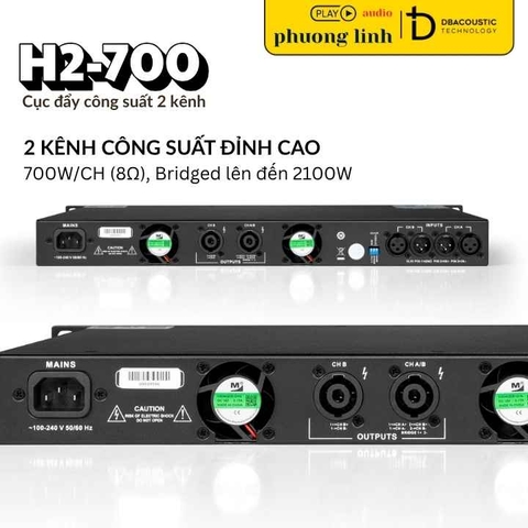 Đẩy Công Suất DBacoustic H2-700