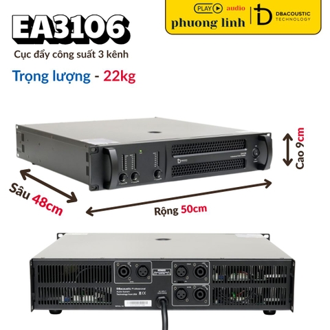 Cục đẩy công suất DBAcoustic EA3106 3 kênh