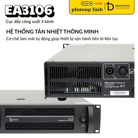 Cục đẩy công suất DBAcoustic EA3106 3 kênh
