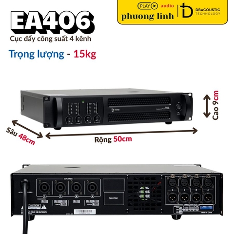 Cục Đẩy Công Suất DBacoustic EA406 