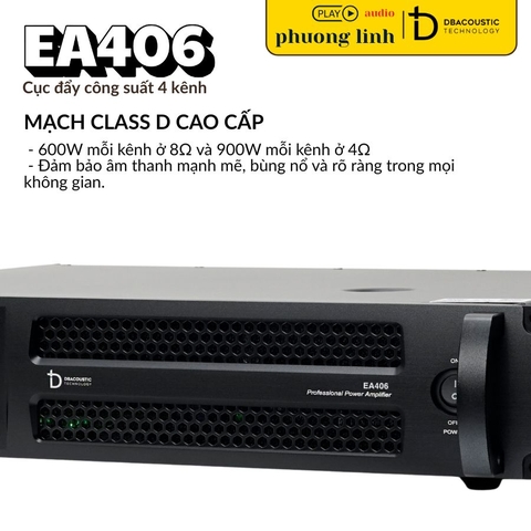 Cục Đẩy Công Suất DBacoustic EA406 