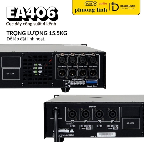 Cục Đẩy Công Suất DBacoustic EA406 