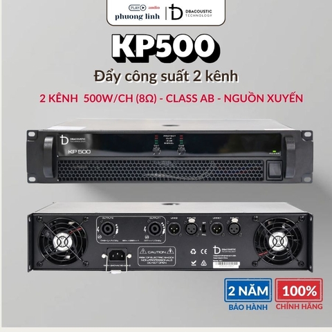 ĐẨY CÔNG SUẤT DBACOUSTIC KP500 - CỤC ĐẨY 2 KÊNH