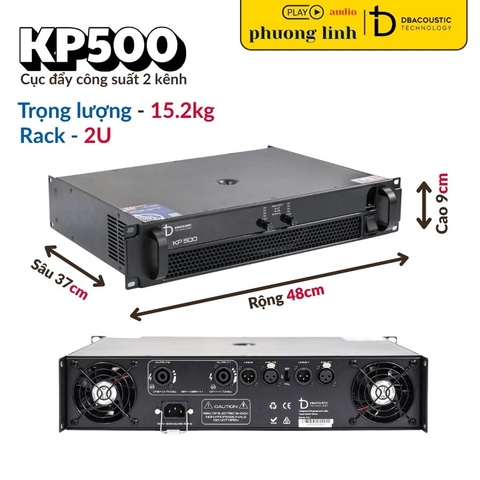 ĐẨY CÔNG SUẤT DBACOUSTIC KP500
