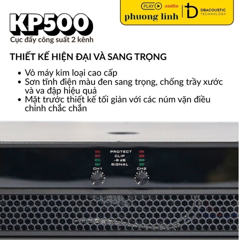 ĐẨY CÔNG SUẤT DBACOUSTIC KP500