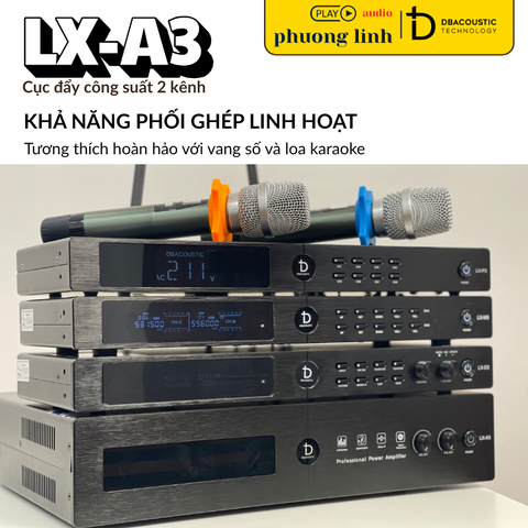 Cục đẩy công suất LX-A3 – Sức mạnh khuếch đại đỉnh cao cho dàn Karaoke