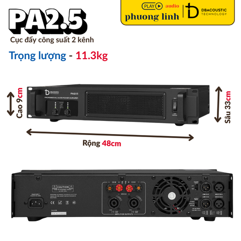 Đẩy công suất DBacoustic PA2.5