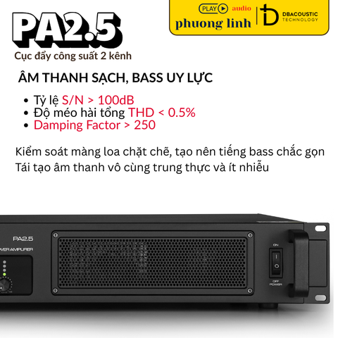 Đẩy công suất DBacoustic PA2.5