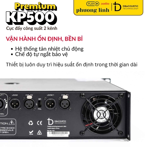đẩy công suất KP500 tản nhiệt chủ động