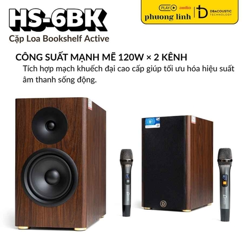 Loa HS-6BK tích hợp công suất 120W
