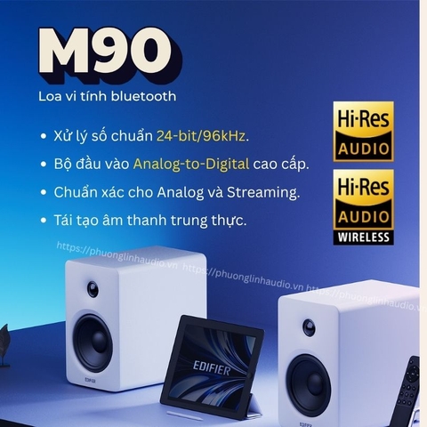 Loa Edifier M90 - Chip DSP 24-bit/96kHz