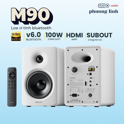 Loa Edifier M90: Đỉnh Cao Âm Thanh Hi-Res Và Kết Nối Hiện Đại