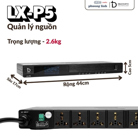 Quản lí nguồn Dbacoustic LX-P5