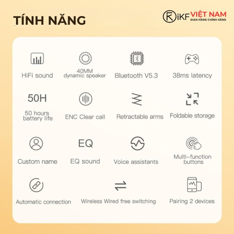Tai nghe iKF K3 bluetooth